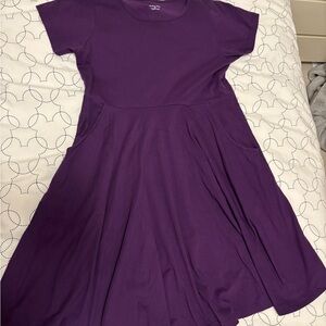 Purple Twirl Casual Dress